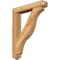 Ekena Millwork Funston Arts and Crafts Rough Sawn Bracket w/ Offset Brace, Western Red Cedar, 6"W x 32"D x 40"H BKT0604X32X40FST03RWR - alternate 1